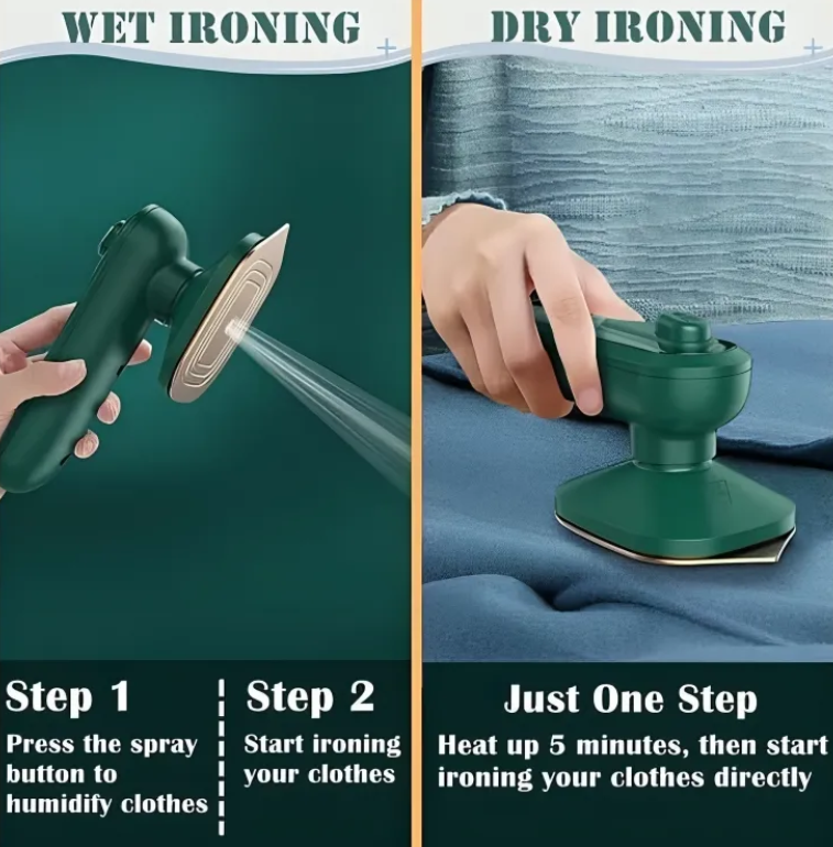 Iron-Travel Steamer Iron for Clothes , Portable Handheld Iron