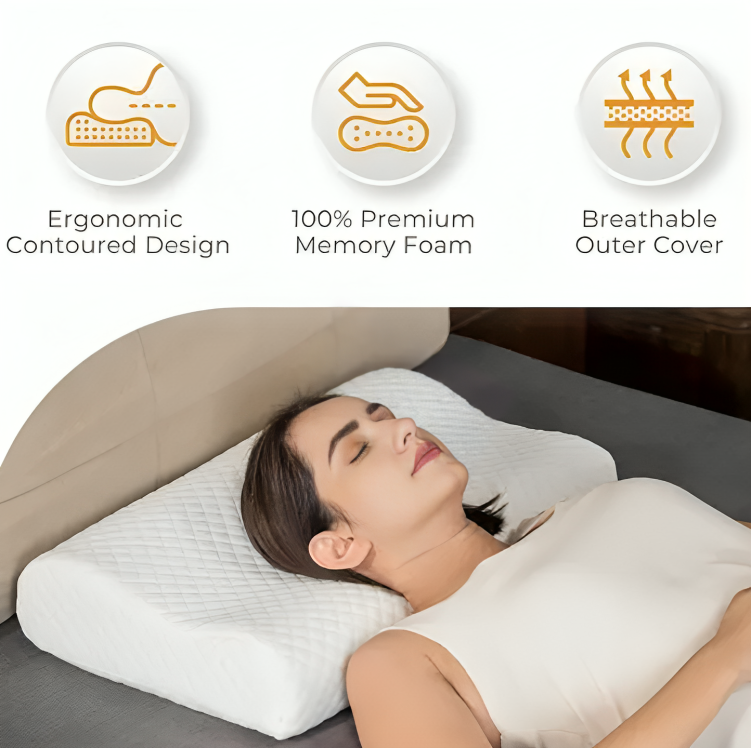 Memory Foam Orthopedic Pillow Neck Slider-Pillow