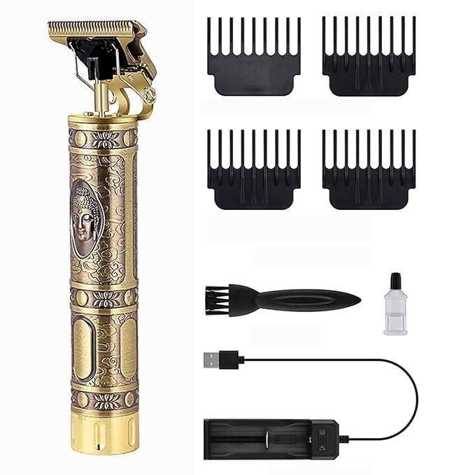 ⭐Metalic Hair Trimmer for Men + FREE Ear Cleaning Kit