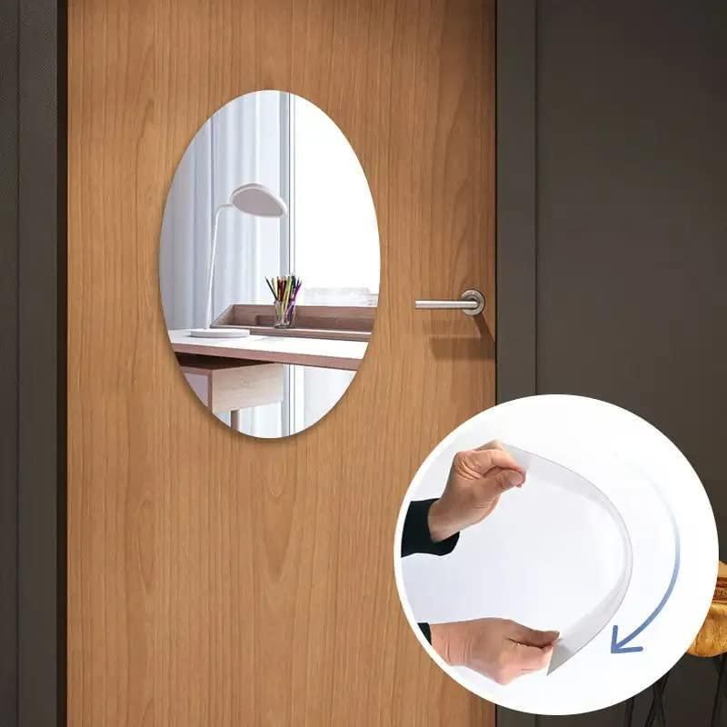 Combo of Oval Shape & Square Shape Mirror  (Pack of 2)