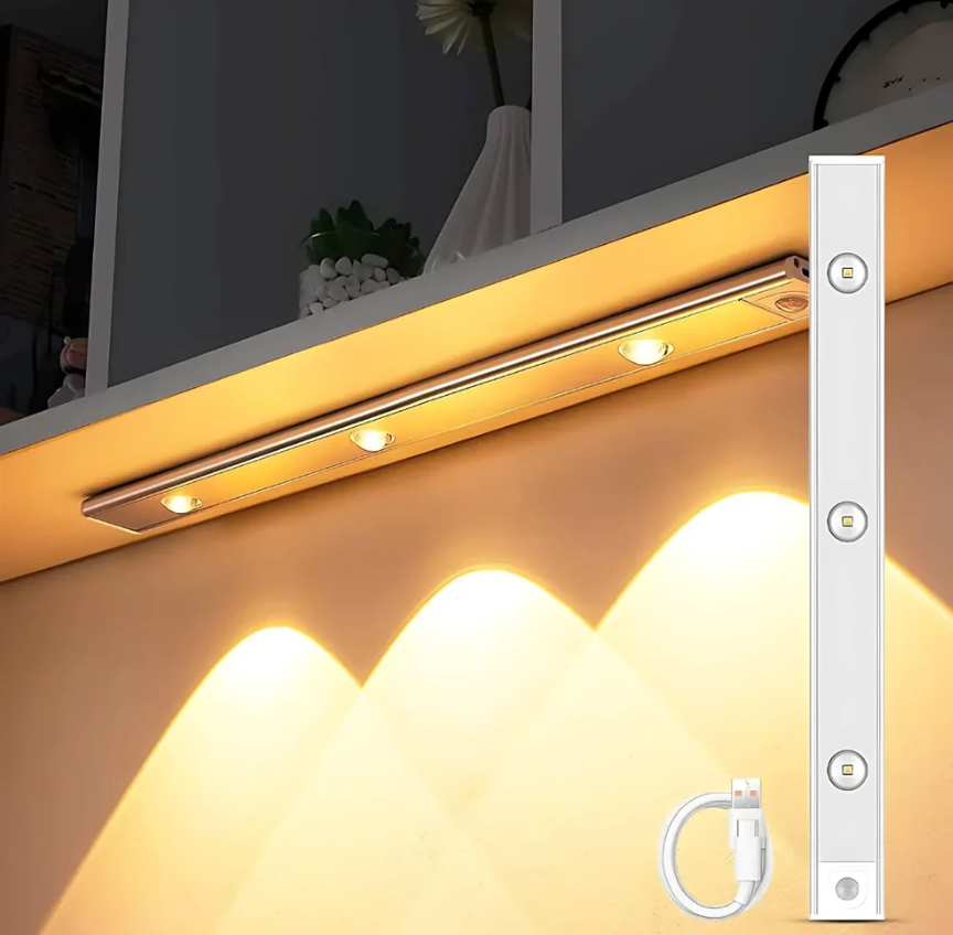 LED PIR Motion Sensor Cabinet  With USB Rechargeble
