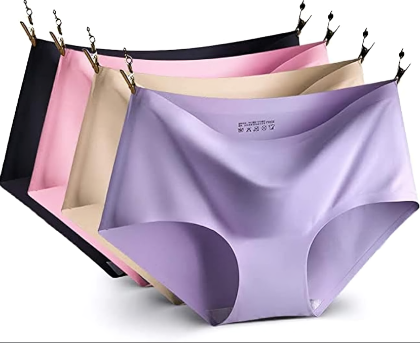 Women's Seamless Underwear for Women (Multicolor) (Pack of 4)