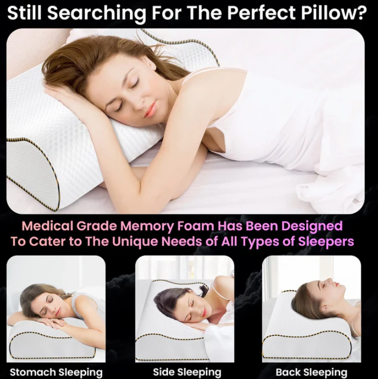 Memory Foam Orthopedic Pillow Neck Slider-Pillow