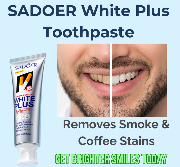 SADOER White Plus Toothpaste - Pack of 2